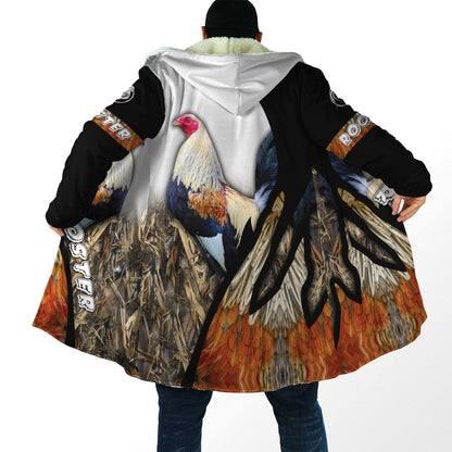 Love Rooster 3D All Over Printed Unisex Cloak ML