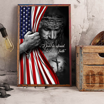 God Bless American Poster Vertical 3D Printed