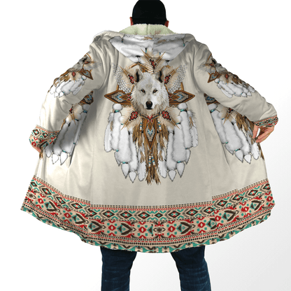 Native Spirit Wolf 3D All Over Printed Unisex Hoodie ML