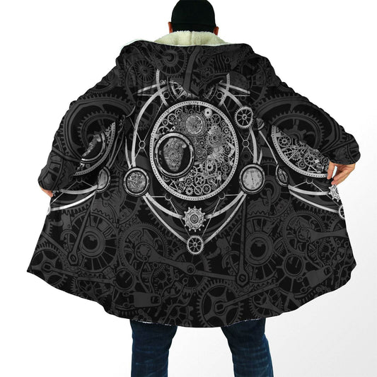 Steampunk Heart of Mechanic 3D Over Printed Cloak for Men and Women-ML