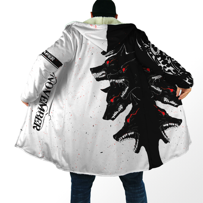 The Dark Wolf November 3D All Over Printed Unisex Deluxe Hoodie ML