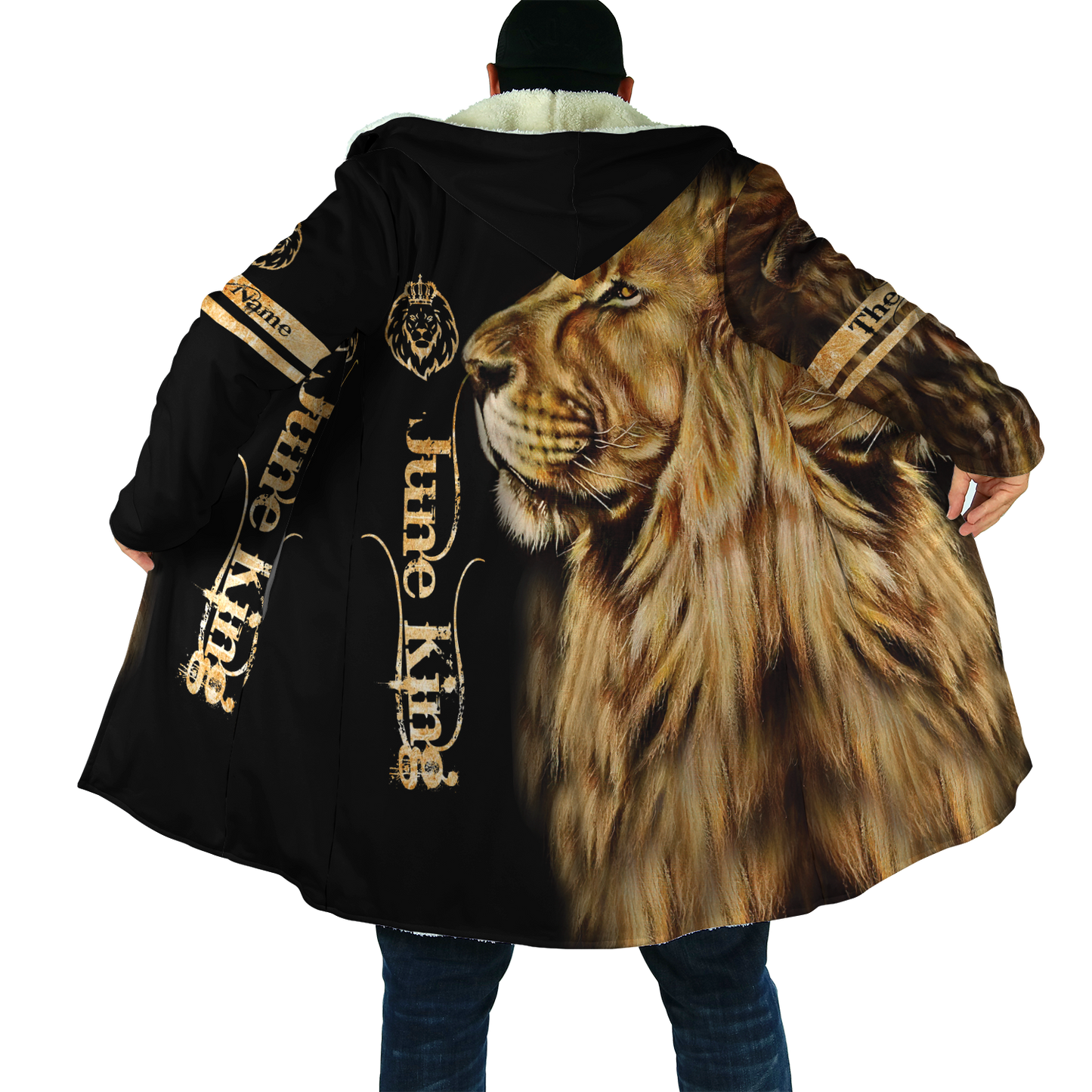 Custom Name June King Lion  3D All Over Printed Unisex Shirts