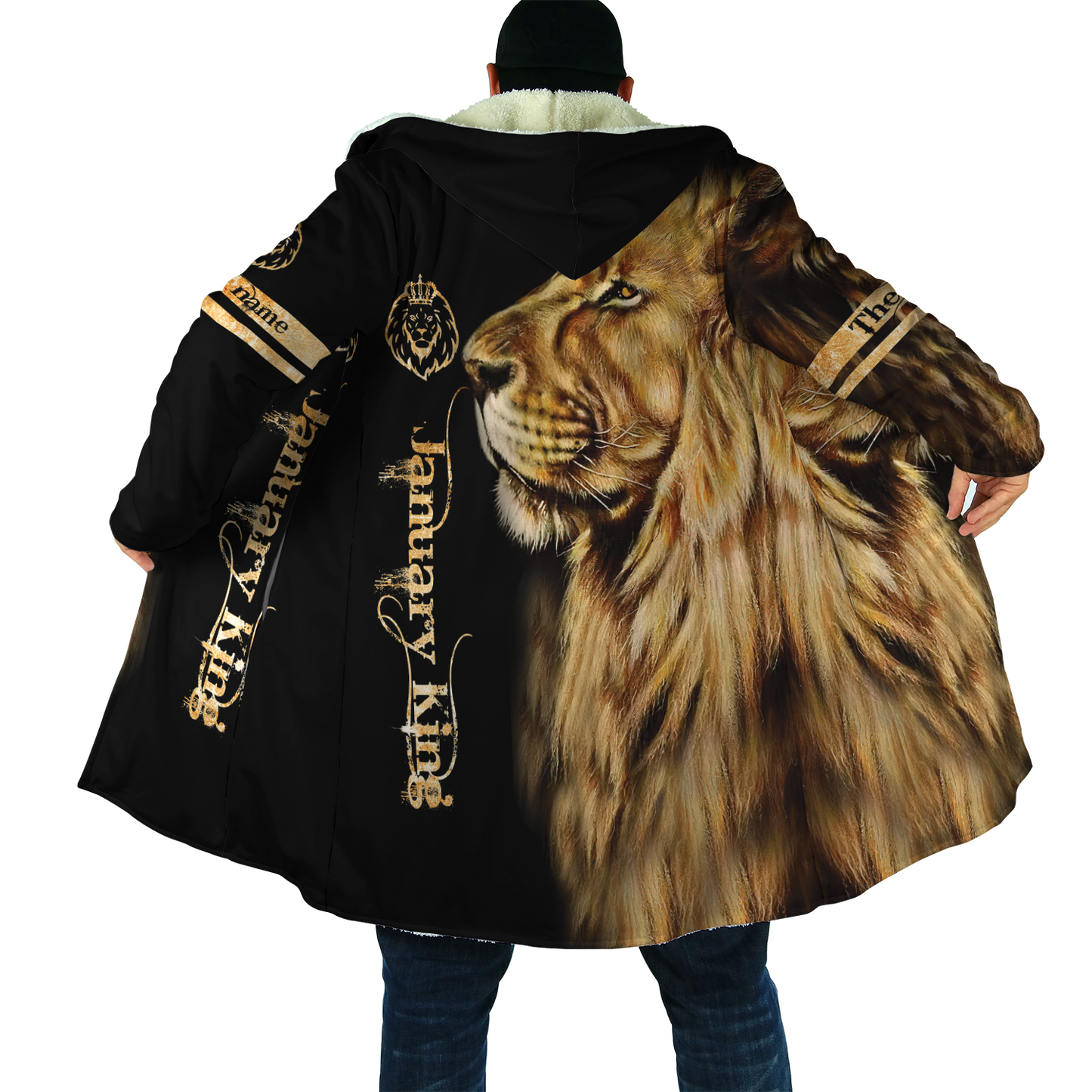 Custom Name January King Lion  3D All Over Printed  Unisex Shirt