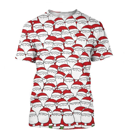3D All Over Print Can You Spot The Sheep Hidding Among These Santas Christmas Hoodie-Apparel-NTT-T-Shirt-S-Vibe Cosy™