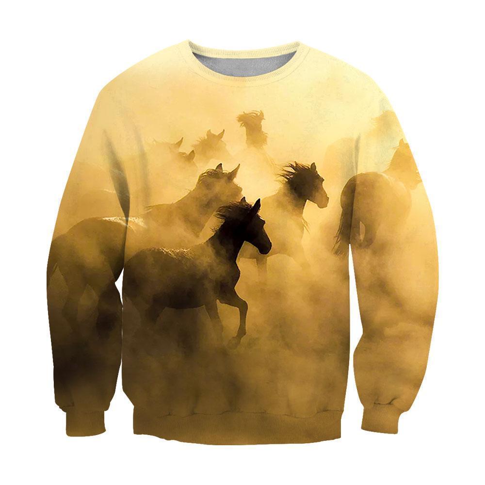 3D All Over Print Wild Horses-Apparel-NTT-Sweatshirt-S-Vibe Cosy™