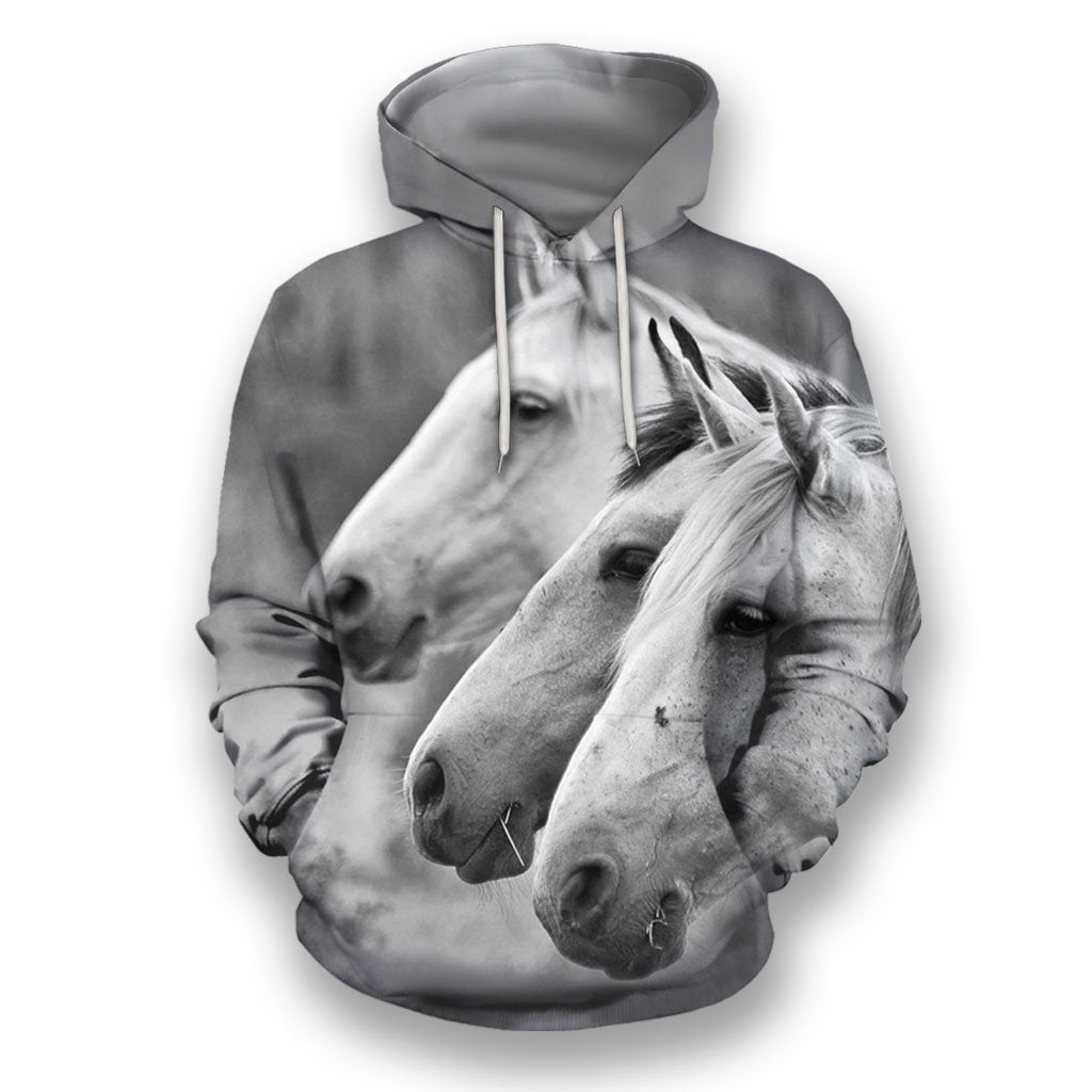 3D All Over Print Amazing Horses-Apparel-NTT-Hoodie-S-Vibe Cosy™