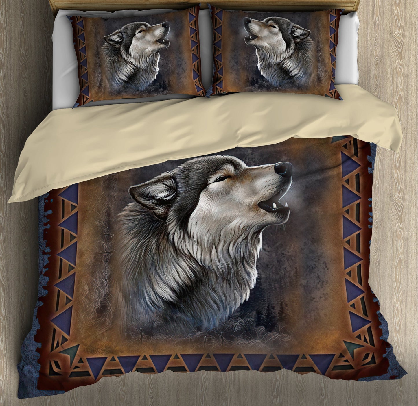 Wolf 3D All Over Printed Bedding Set