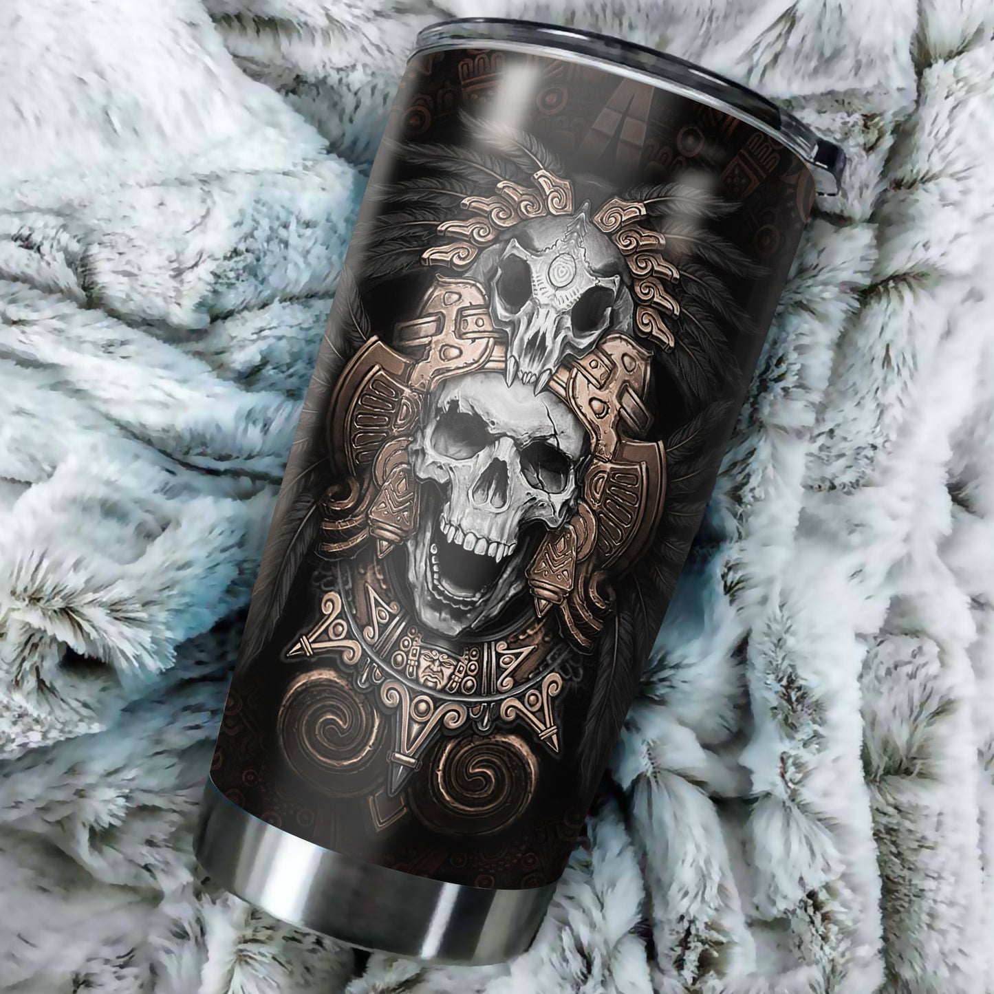 Customize Name Native American Steel Tumbler