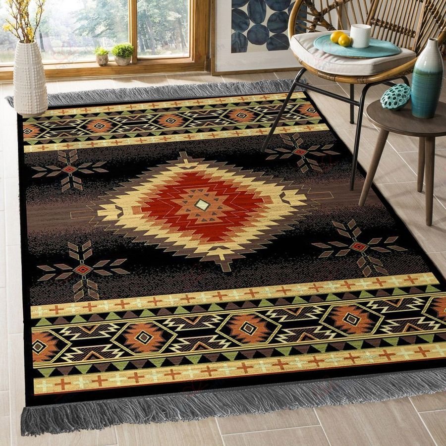 Native American 3D All Over Printed Rug