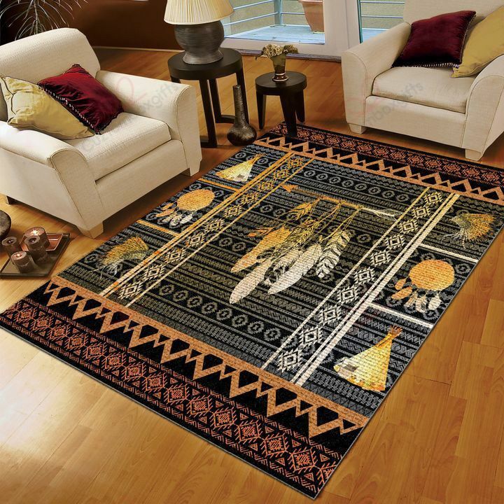 Native American 3D All Over Printed Rug