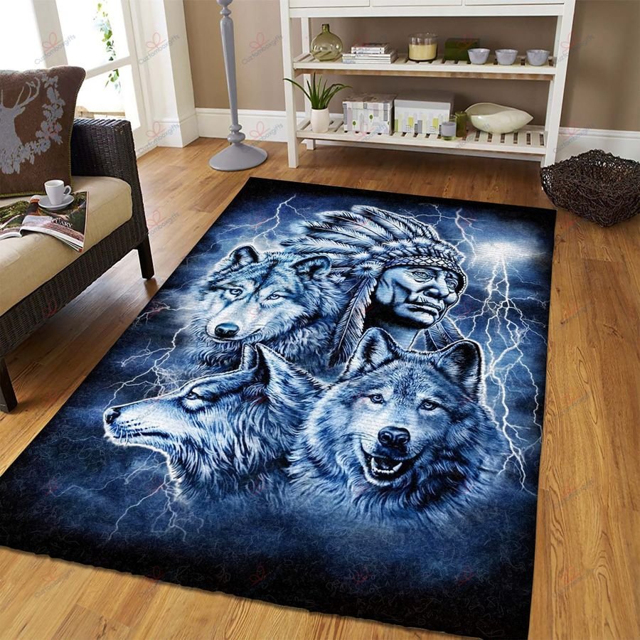 Native American 3D All Over Printed Rug