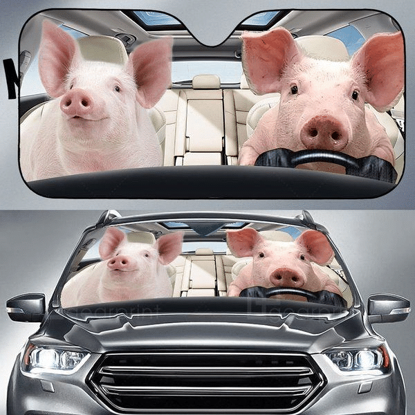 Pigs Funny Car Auto Sunshade