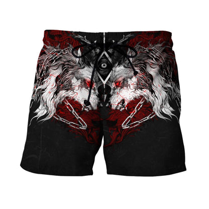 Wolf Tattoo 3D All Over Printed Unisex Shirt No 05
