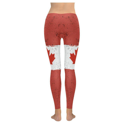 CANADA GRUNGE FLAG LEGGING A0-Apparel-Khanh Arts-Legging-S-Vibe Cosy™