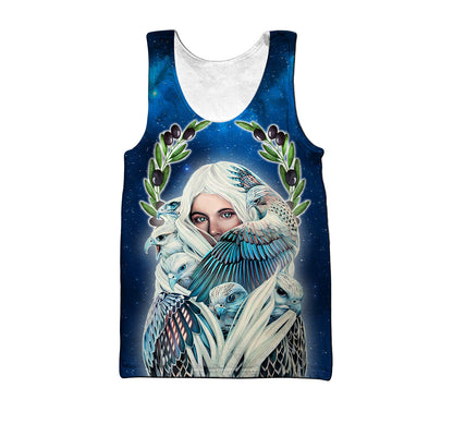 Premium Athena Goddess of Wisdom and War 3D All Over Printed Shirts