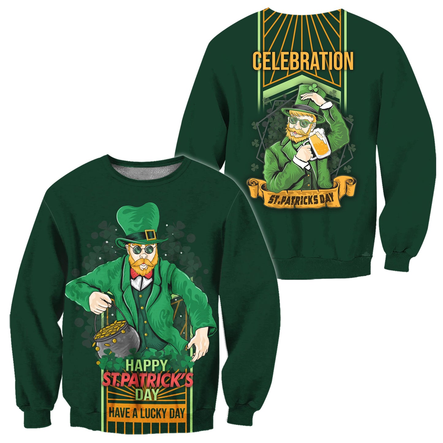 Irish Saint Patrick Day 3D All Over Printed Unisex Shirt