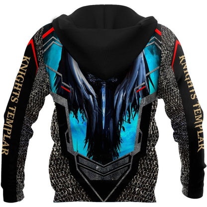 Knight templar 3D all over printed for men and women DD09032007