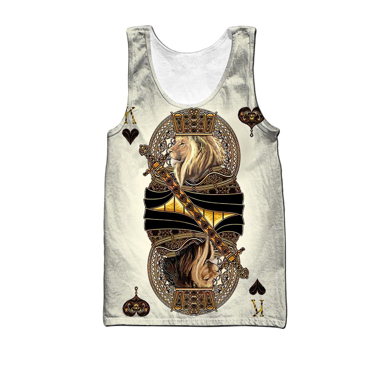 Summer Collection - King Heart Lion  3D All Over Printed Unisex Shirts
