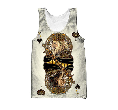 Summer Collection - King Heart Lion  3D All Over Printed Unisex Shirts