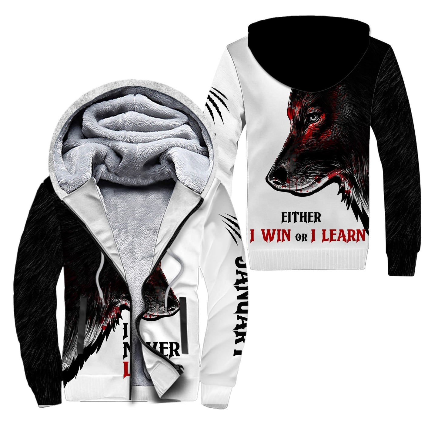 Wolf - January Guy Never Lose 3D All Over Printed Unisex Shirts