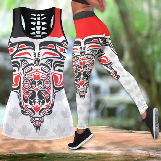 Canadian Totems Tattoo Combo Outfit TQH200707-Apparel-TQH-S-S-Vibe Cosy™