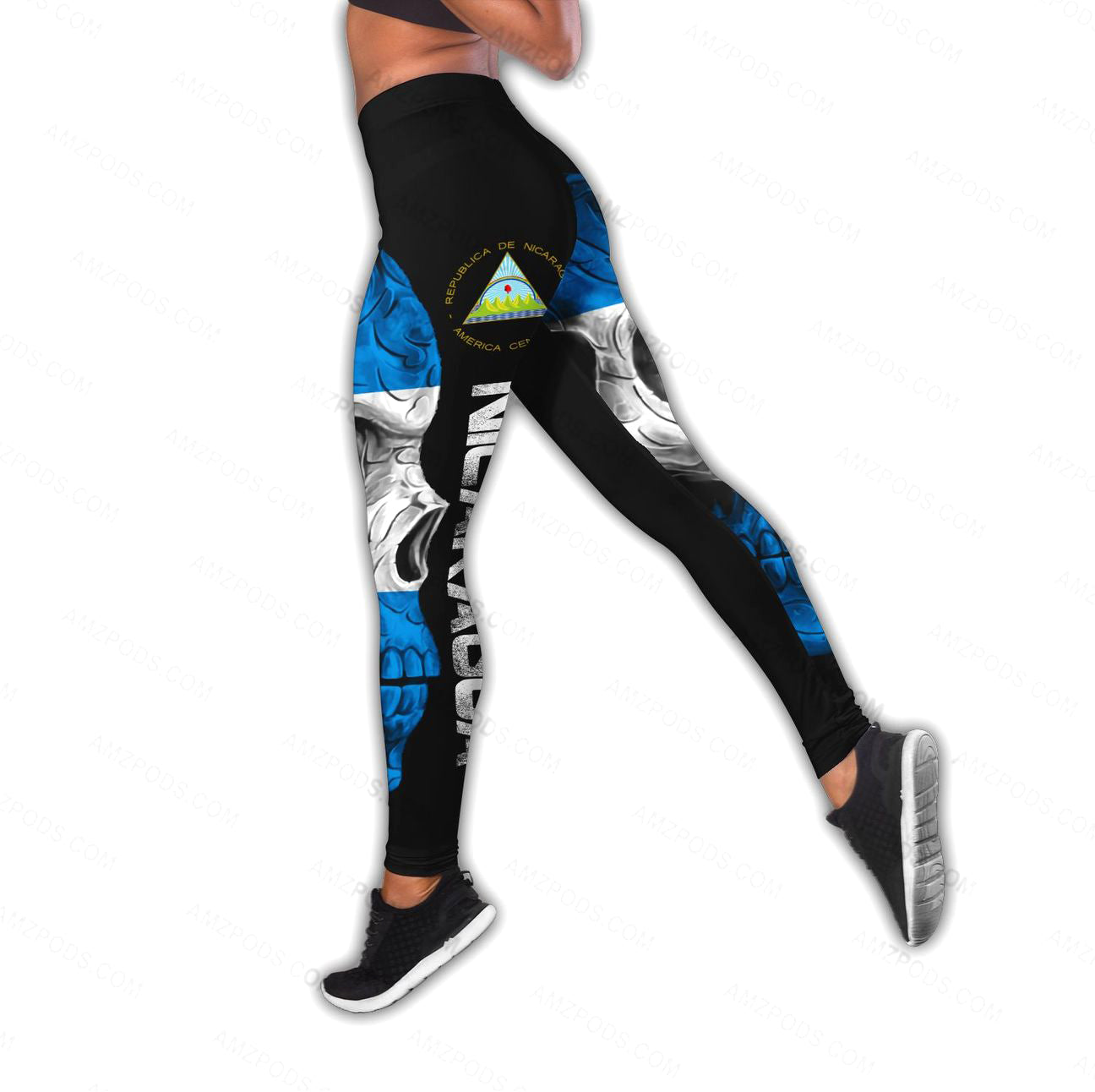 Nicaragua Lover With Skulls Combo Outfit TQH20062202-Apparel-TQH-S-No Tank-Vibe Cosy™