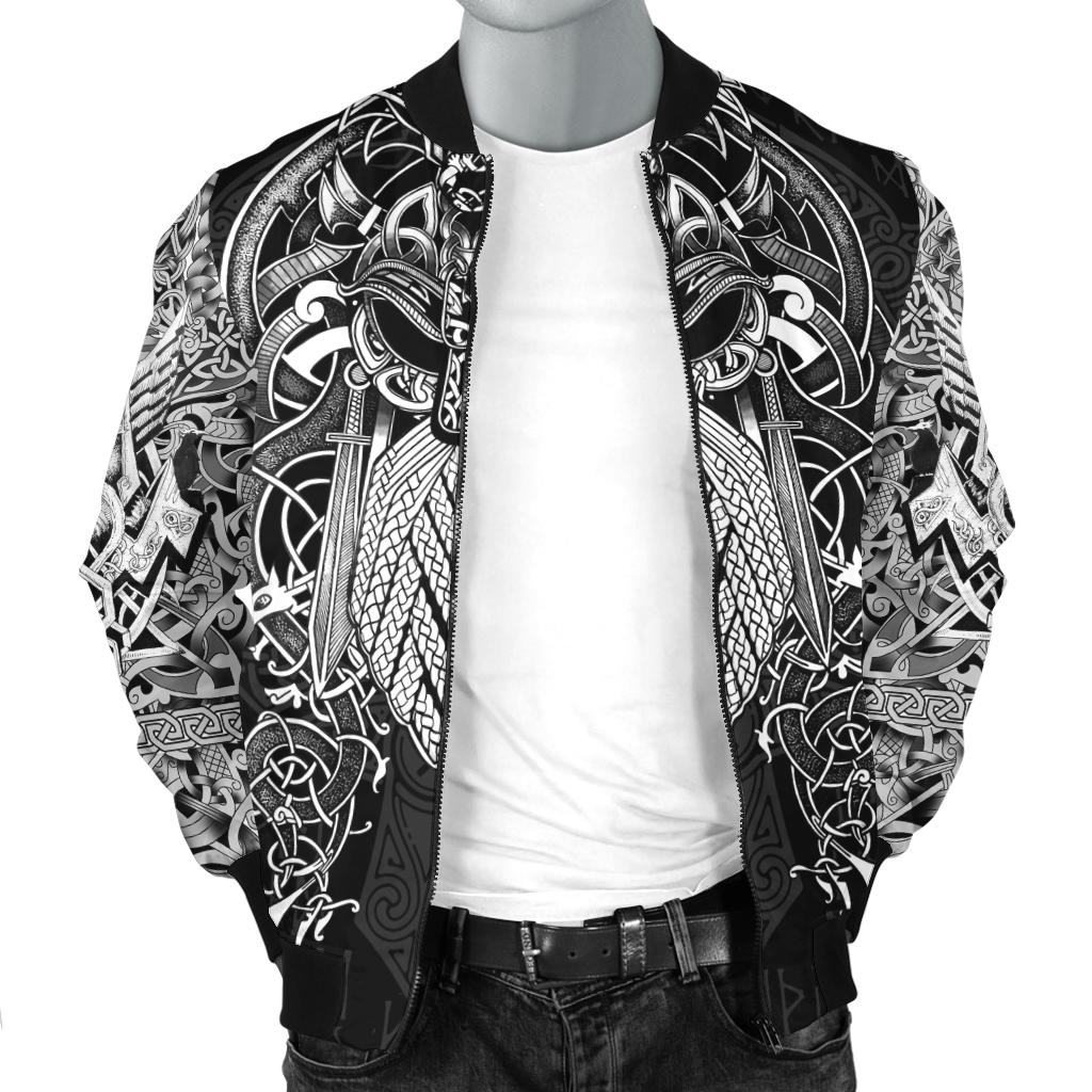 Vikings - Odin Tatoo Style - Amaze Style™-ALL OVER PRINT HOODIES