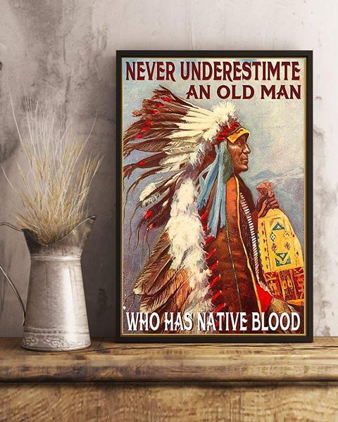 Native American 3D All Over Printed Canvas Poster