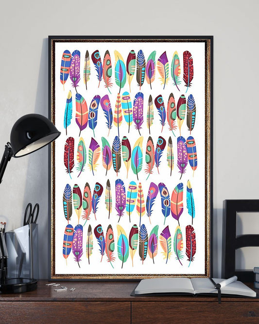 Native American 3D All Over Printed Canvas Poster