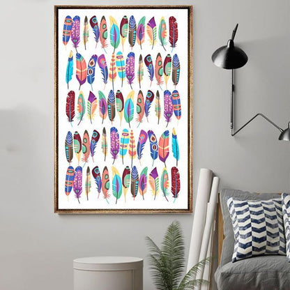 Native American 3D All Over Printed Canvas Poster