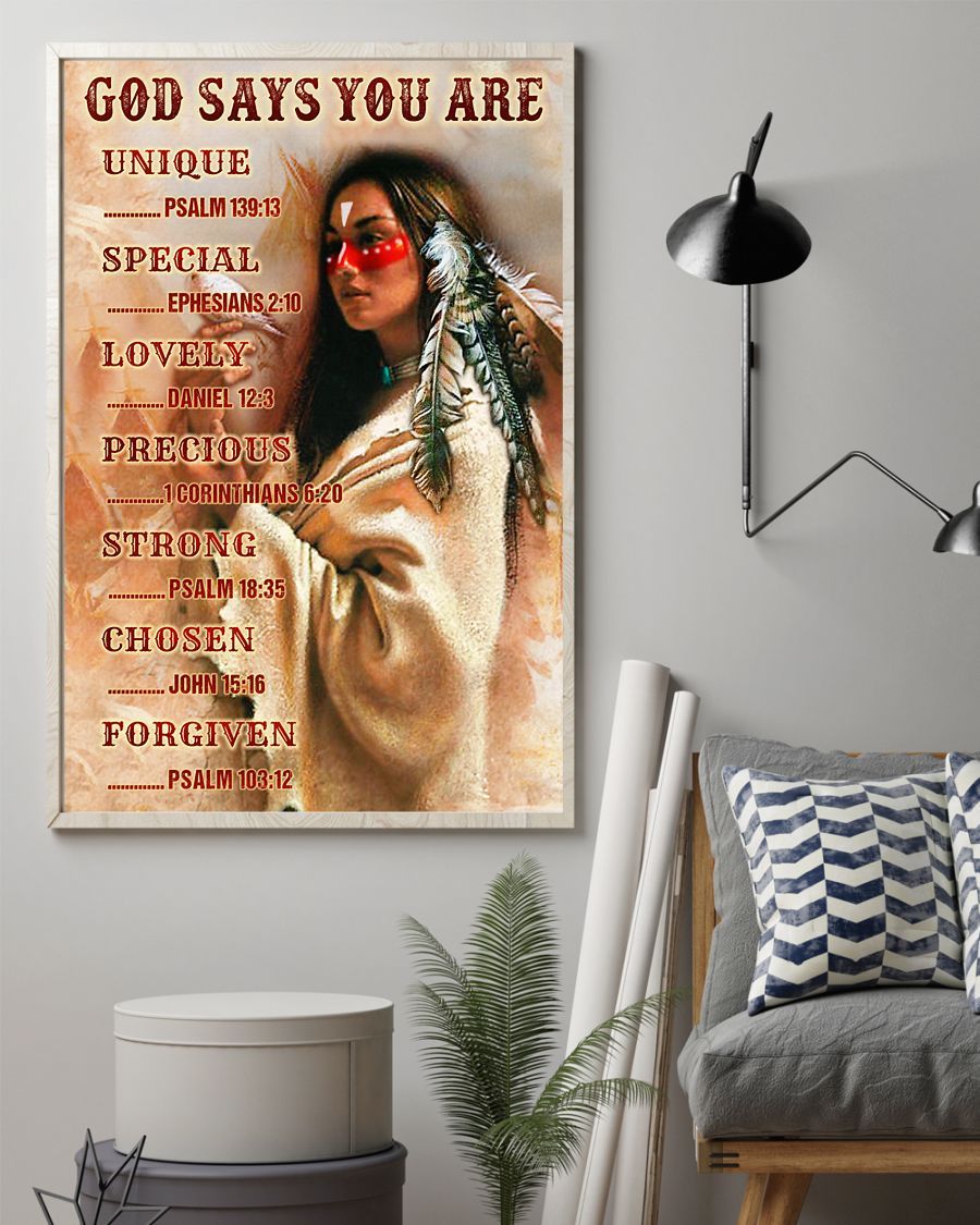 Native American 3D All Over Printed Canvas Poster