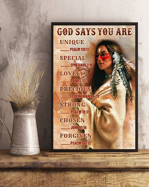Native American 3D All Over Printed Canvas Poster