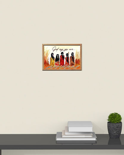 Native American 3D All Over Printed Canvas Poster