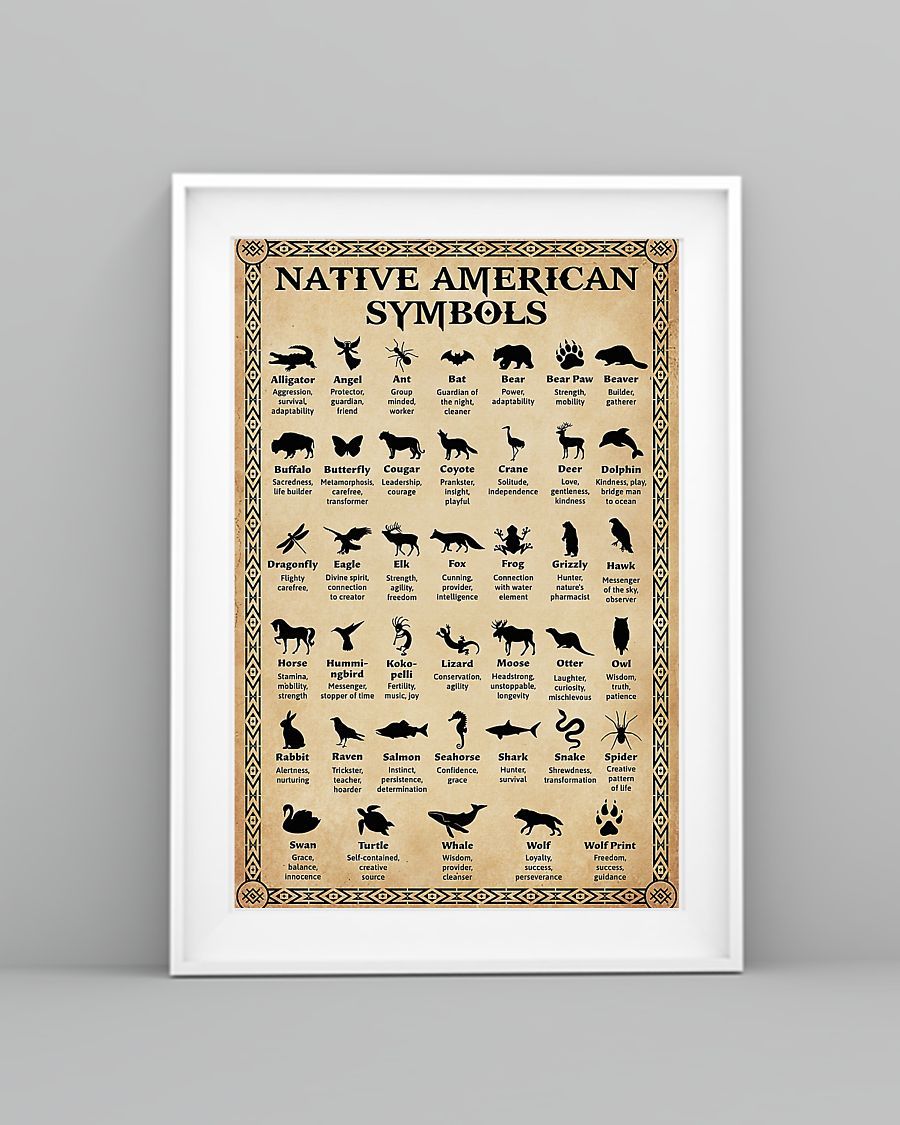 Native American 3D All Over Printed Canvas Poster