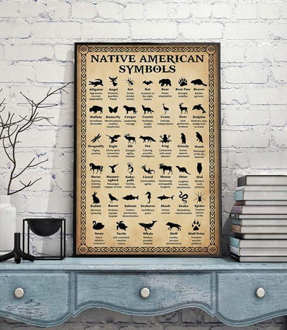 Native American 3D All Over Printed Canvas Poster