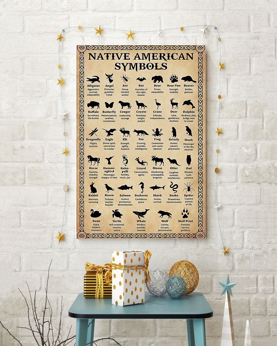 Native American 3D All Over Printed Canvas Poster