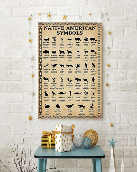 Native American 3D All Over Printed Canvas Poster