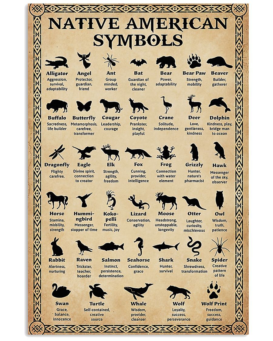 Native American 3D All Over Printed Canvas Poster