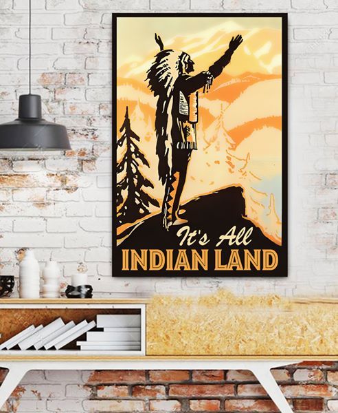 Native American 3D All Over Printed Canvas Poster