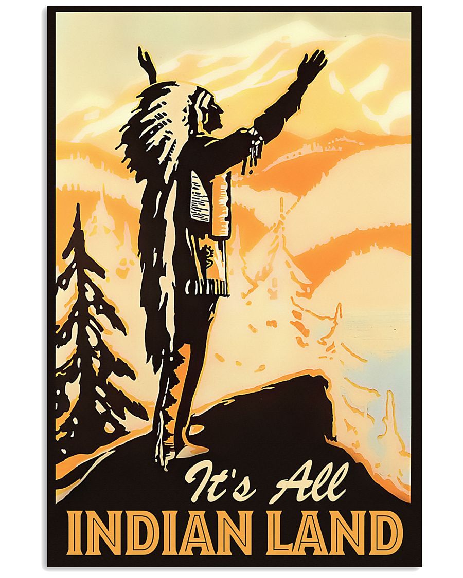 Native American 3D All Over Printed Canvas Poster