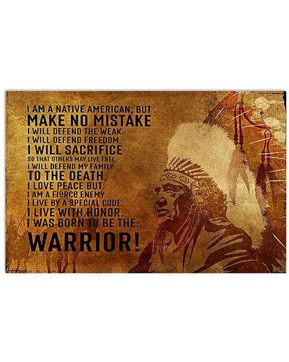Native American 3D All Over Printed Canvas Poster