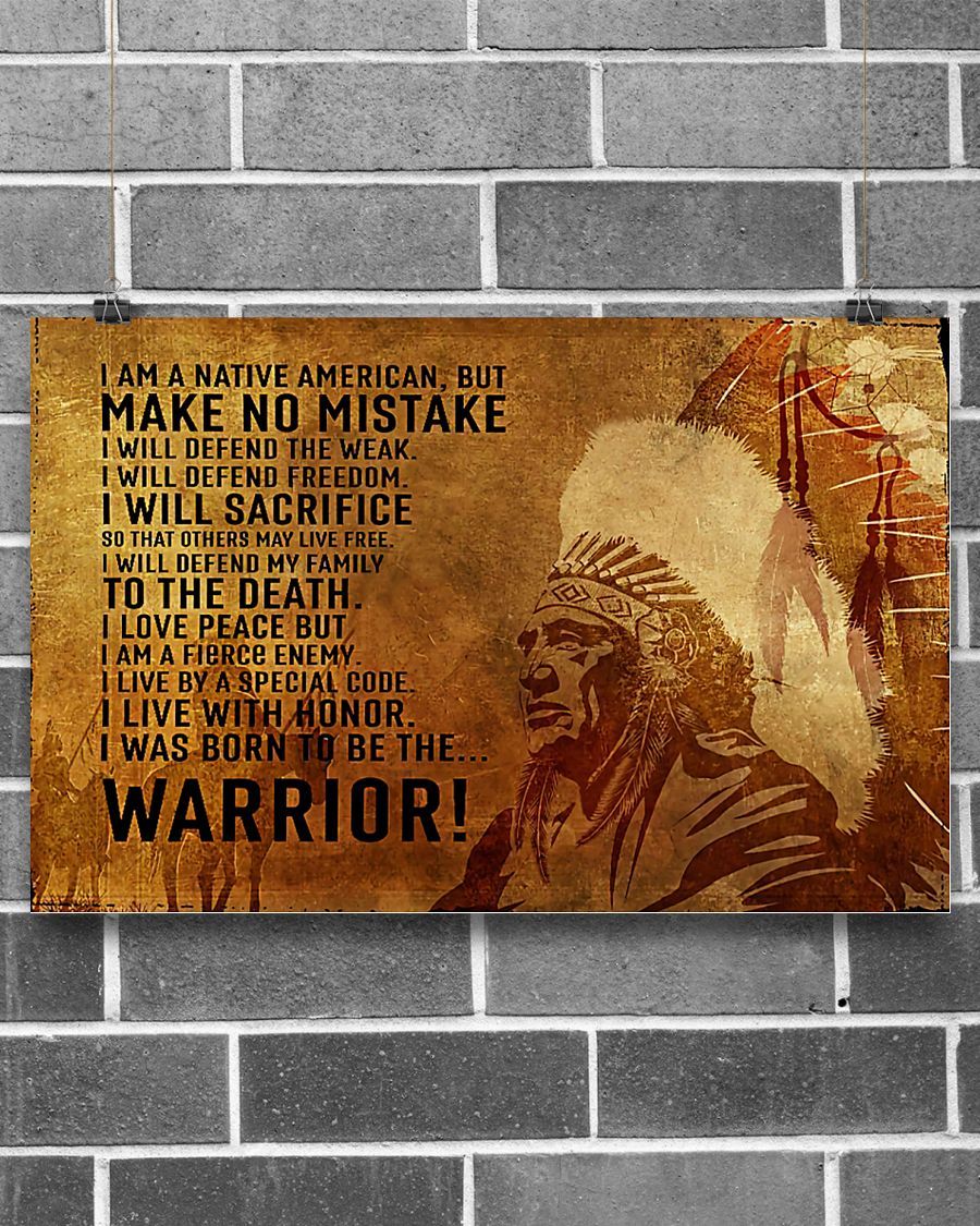 Native American 3D All Over Printed Canvas Poster