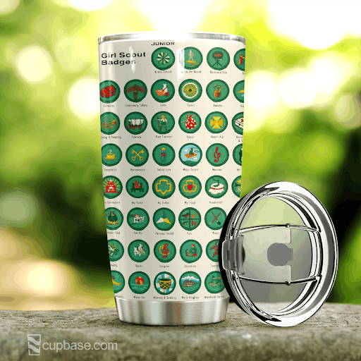 Girl Scout Badges Tumbler-Tumbler-HP Arts-Vibe Cosy™