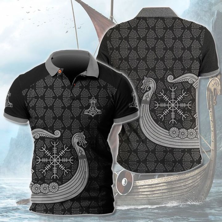 Viking 3D All Over Printed Polo