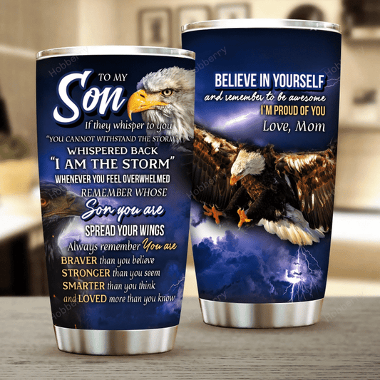 To My Son Steel Tumbler