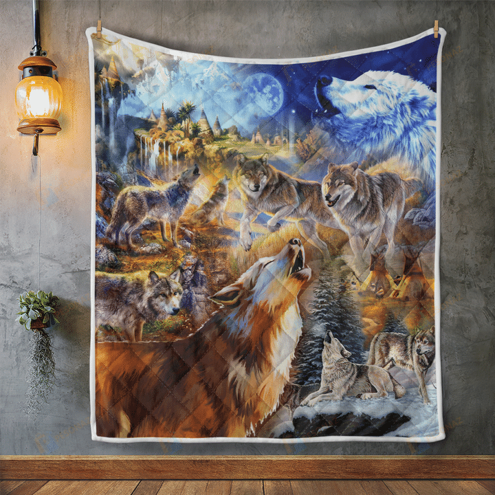 Native American 3D All Over Printed Quilt