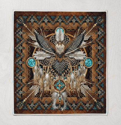Native American 3D All Over Printed Quilt