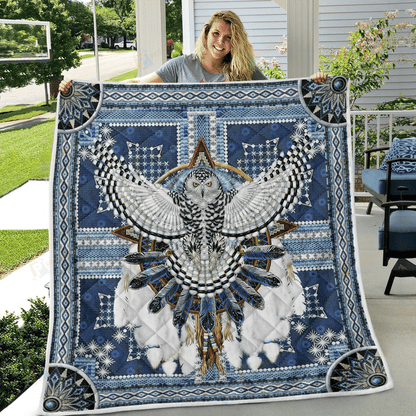 Native American 3D All Over Printed Quilt