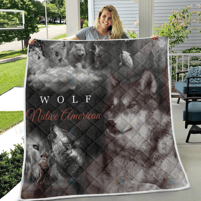 Native American 3D All Over Printed Quilt