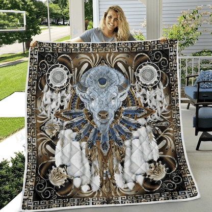 Native American 3D All Over Printed Quilt